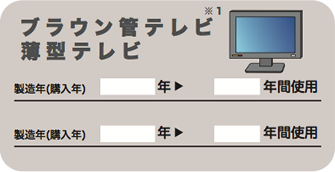 ブラウン管テレビ・薄型テレビ